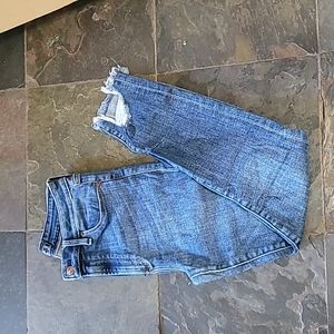 High rise ankle jeans